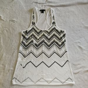 Streetwear Society Sequined Racerback Tank Top